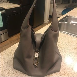 Dooney & Bourke Belvedere Logo Lock Shoulder Bag